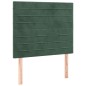 vidaXL Kopfteile 2 Stk. Dunkelgrün 90x5x78/88 cm Samt vidaXL Kopfteile 2 Stk. Dunkelgrün 90x5x78/88 cm Samt