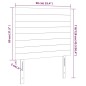 vidaXL Kopfteile 2 Stk. Dunkelgrün 90x5x78/88 cm Samt vidaXL Kopfteile 2 Stk. Dunkelgrün 90x5x78/88 cm Samt