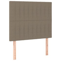 vidaXL Kopfteile 2 Stk. Taupe 100x5x78/88 cm Stoff