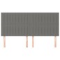 vidaXL Kopfteile 4 Stk. Dunkelgrau 100x5x78/88 cm Stoff vidaXL Kopfteile 4 Stk. Dunkelgrau 100x5x78/88 cm Stoff