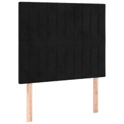vidaXL Kopfteile 2 Stk. Schwarz 90x5x78/88 cm Samt