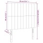 vidaXL Kopfteile 2 Stk. Schwarz 90x5x78/88 cm Samt vidaXL Kopfteile 2 Stk. Schwarz 90x5x78/88 cm Samt