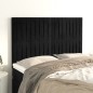 vidaXL Kopfteile 4 Stk. Schwarz 72x5x78/88 cm Samt