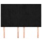 vidaXL Kopfteile 4 Stk. Schwarz 72x5x78/88 cm Samt