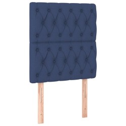 vidaXL Kopfteile 2 Stk. Blau 80x7x78/88 cm Stoff