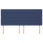 vidaXL Kopfteile 4 Stk. Blau 90x7x78/88 cm Stoff