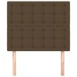 vidaXL Kopfteile 2 Stk. Dunkelbraun 100x5x78/88 cm Stoff vidaXL Kopfteile 2 Stk. Dunkelbraun 100x5x78/88 cm Stoff