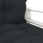 vidaXL Garten-Palettensofa mit Kissen in Anthrazit Holz vidaXL Garten-Palettensofa mit Kissen in Anthrazit Holz