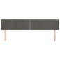 vidaXL Kopfteil mit Ohren Dunkelgrau 183x23x78/88 cm Samt vidaXL Kopfteil mit Ohren Dunkelgrau 183x23x78/88 cm Samt