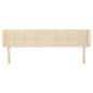 vidaXL Kopfteil mit Ohren Creme 163x23x78/88 cm Stoff vidaXL Kopfteil mit Ohren Creme 163x23x78/88 cm Stoff
