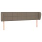 vidaXL Kopfteil mit Ohren Taupe 183x23x78/88 cm Stoff vidaXL Kopfteil mit Ohren Taupe 183x23x78/88 cm Stoff