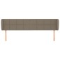 vidaXL Kopfteil mit Ohren Taupe 183x23x78/88 cm Stoff vidaXL Kopfteil mit Ohren Taupe 183x23x78/88 cm Stoff