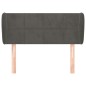vidaXL Kopfteil mit Ohren Dunkelgrau 93x23x78/88 cm Samt vidaXL Kopfteil mit Ohren Dunkelgrau 93x23x78/88 cm Samt