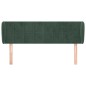 vidaXL Kopfteil mit Ohren Dunkelgrün 147x23x78/88 cm Samt vidaXL Kopfteil mit Ohren Dunkelgrün 147x23x78/88 cm Samt