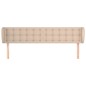 vidaXL Kopfteil mit Ohren Cappuccino-Braun 183x23x78/88 cm Kunstleder