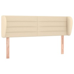vidaXL Kopfteil mit Ohren Creme 147x23x78/88 cm Stoff