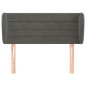 vidaXL Kopfteil mit Ohren Dunkelgrau 93x23x78/88 cm Samt vidaXL Kopfteil mit Ohren Dunkelgrau 93x23x78/88 cm Samt