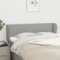 vidaXL Kopfteil mit Ohren Hellgrau 147x23x78/88 cm Stoff vidaXL Kopfteil mit Ohren Hellgrau 147x23x78/88 cm Stoff