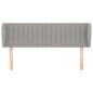 vidaXL Kopfteil mit Ohren Hellgrau 147x23x78/88 cm Stoff vidaXL Kopfteil mit Ohren Hellgrau 147x23x78/88 cm Stoff