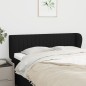 vidaXL Kopfteil mit Ohren Schwarz 147x23x78/88 cm Stoff vidaXL Kopfteil mit Ohren Schwarz 147x23x78/88 cm Stoff