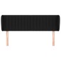 vidaXL Kopfteil mit Ohren Schwarz 147x23x78/88 cm Stoff vidaXL Kopfteil mit Ohren Schwarz 147x23x78/88 cm Stoff