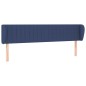 vidaXL Kopfteil mit Ohren Blau 163x23x78/88 cm Stoff vidaXL Kopfteil mit Ohren Blau 163x23x78/88 cm Stoff
