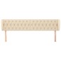 vidaXL Kopfteil mit Ohren Creme 183x23x78/88 cm Stoff vidaXL Kopfteil mit Ohren Creme 183x23x78/88 cm Stoff