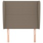 vidaXL Kopfteil mit Ohren Taupe 103x23x118/128 cm Stoff vidaXL Kopfteil mit Ohren Taupe 103x23x118/128 cm Stoff