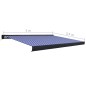 Motorisierte Kassetten-Markise 300x250 cm Blau und Weiß Motorisierte Kassetten-Markise 300x250 cm Blau und Weiß