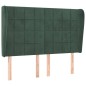 vidaXL Kopfteil mit Ohren Dunkelgrün 147x23x118/128 cm Samt vidaXL Kopfteil mit Ohren Dunkelgrün 147x23x118/128 cm Samt