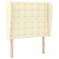 vidaXL Kopfteil mit Ohren Creme 83x23x118/128 cm Kunstleder vidaXL Kopfteil mit Ohren Creme 83x23x118/128 cm Kunstleder