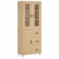 Highboard Sonoma-Eiche 69,5x34x180 cm Holzwerkstoff Highboard Sonoma-Eiche 69,5x34x180 cm Holzwerkstoff