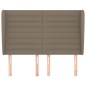vidaXL Kopfteil mit Ohren Taupe 147x23x118/128 cm Stoff vidaXL Kopfteil mit Ohren Taupe 147x23x118/128 cm Stoff