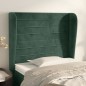 vidaXL Kopfteil mit Ohren Dunkelgrün 93x23x118/128 cm Samt vidaXL Kopfteil mit Ohren Dunkelgrün 93x23x118/128 cm Samt