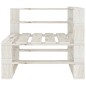 7-tlg. Garten-Lounge-Set aus Paletten Holz Weiß 7-tlg. Garten-Lounge-Set aus Paletten Holz Weiß