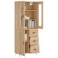 Highboard Sonoma-Eiche 69,5x34x180 cm Holzwerkstoff Highboard Sonoma-Eiche 69,5x34x180 cm Holzwerkstoff