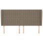 vidaXL Kopfteil mit Ohren Taupe 163x23x118/128 cm Stoff