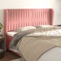 vidaXL Kopfteil mit Ohren Rosa 203x23x118/128 cm Samt vidaXL Kopfteil mit Ohren Rosa 203x23x118/128 cm Samt