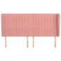 vidaXL Kopfteil mit Ohren Rosa 203x23x118/128 cm Samt vidaXL Kopfteil mit Ohren Rosa 203x23x118/128 cm Samt