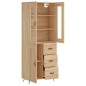 Highboard Sonoma-Eiche 69,5x34x180 cm Holzwerkstoff Highboard Sonoma-Eiche 69,5x34x180 cm Holzwerkstoff