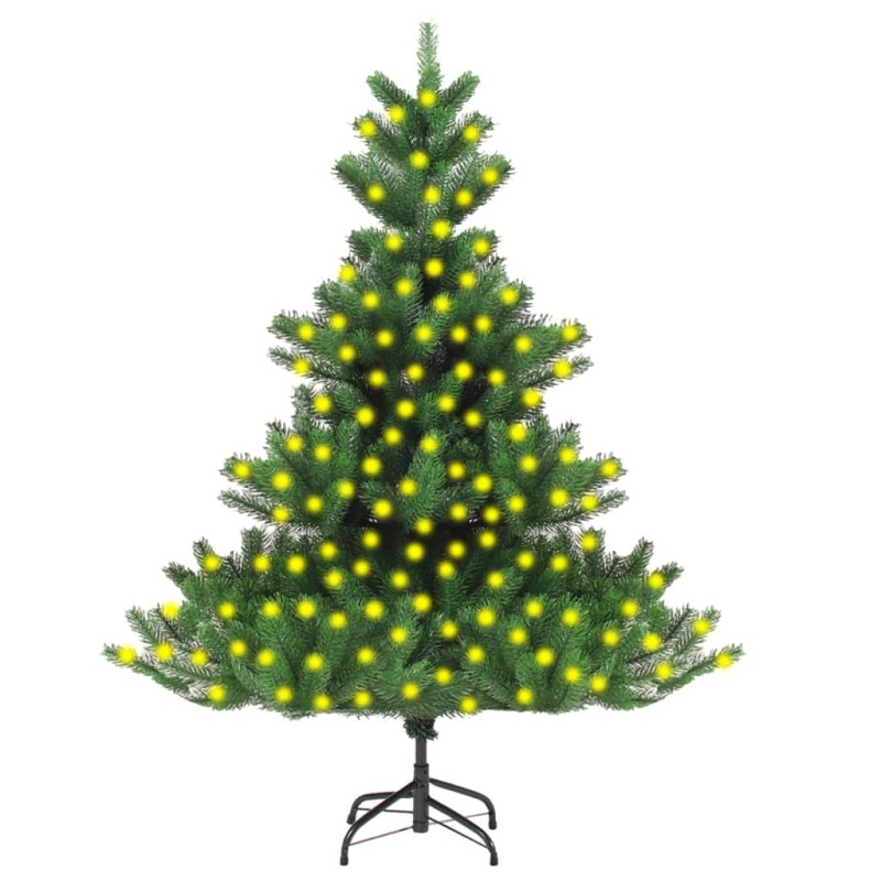 vidaXL Künstlicher Weihnachtsbaum Nordmann mit Beleuchtung Grün 210 cm vidaXL Künstlicher Weihnachtsbaum Nordmann mit Beleuchtung Grün 210 cm