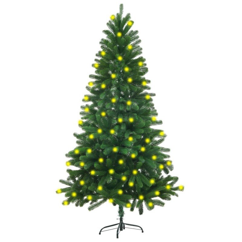 vidaXL Künstlicher Weihnachtsbaum mit Beleuchtung 150 cm Grün vidaXL Künstlicher Weihnachtsbaum mit Beleuchtung 150 cm Grün