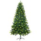 vidaXL Künstlicher Weihnachtsbaum mit Beleuchtung 150 cm Grün vidaXL Künstlicher Weihnachtsbaum mit Beleuchtung 150 cm Grün
