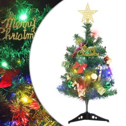 vidaXL Künstlicher Mini-Weihnachtsbaum mit Beleuchtung 20 LEDs 45 cm