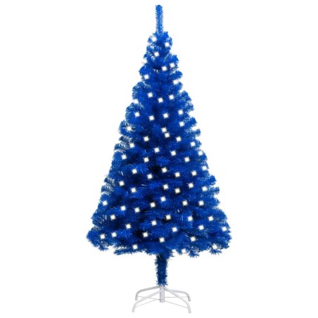 vidaXL Künstlicher Weihnachtsbaum mit Beleuchtung & Ständer Blau 120cm