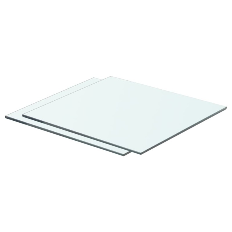 Regalböden 2 Stk. Glas Transparent 40 x 30 cm Regalböden 2 Stk. Glas Transparent 40 x 30 cm