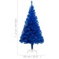 vidaXL Künstlicher Weihnachtsbaum mit Beleuchtung & Ständer Blau 120cm vidaXL Künstlicher Weihnachtsbaum mit Beleuchtung & Ständer Blau 120cm
