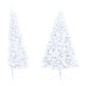 vidaXL Künstlicher Halb-Weihnachtsbaum Beleuchtung Ständer Weiß 210 cm vidaXL Künstlicher Halb-Weihnachtsbaum Beleuchtung Ständer Weiß 210 cm