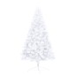 vidaXL Künstlicher Halb-Weihnachtsbaum Beleuchtung Ständer Weiß 210 cm vidaXL Künstlicher Halb-Weihnachtsbaum Beleuchtung Ständer Weiß 210 cm