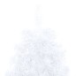 vidaXL Künstlicher Halb-Weihnachtsbaum Beleuchtung Ständer Weiß 210 cm vidaXL Künstlicher Halb-Weihnachtsbaum Beleuchtung Ständer Weiß 210 cm